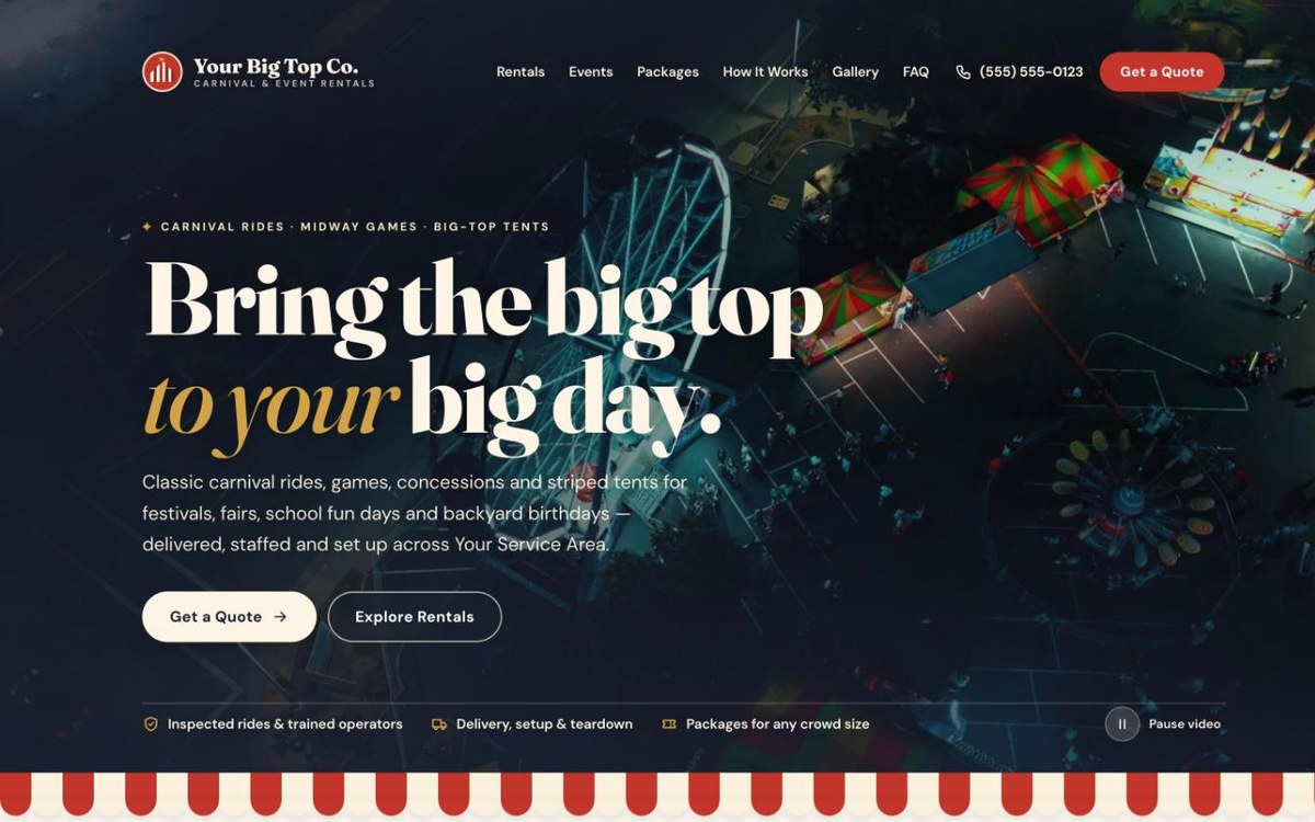 Big Top carnival design