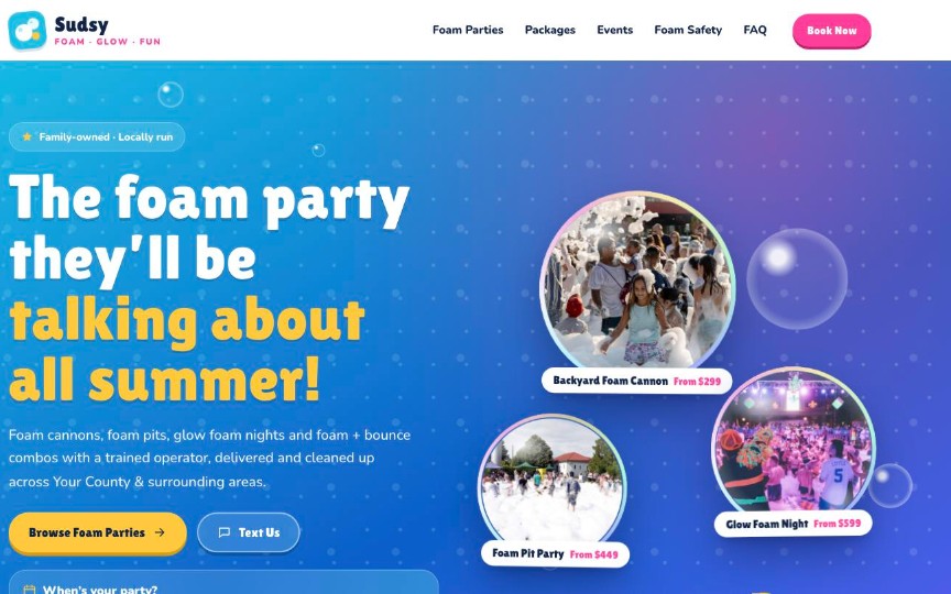 Bubble Bash design