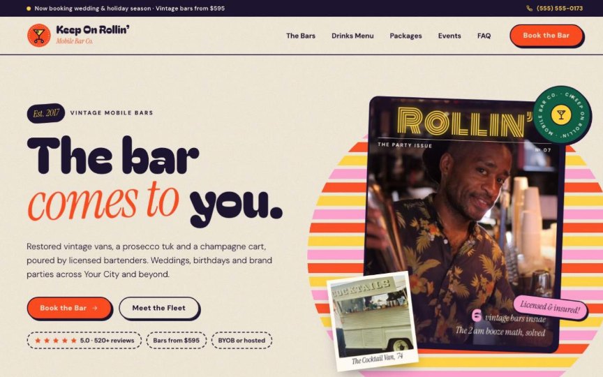Mobile bar design