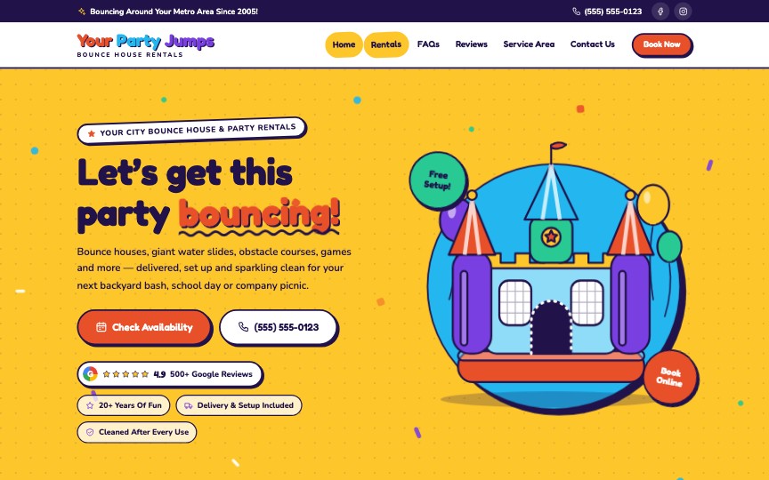 Party Jumps design